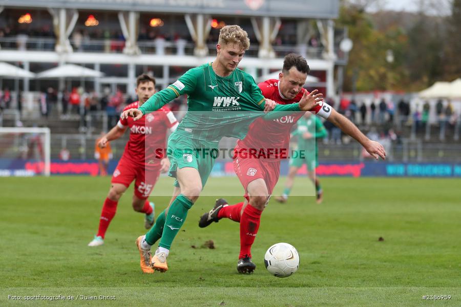 AKON Arena, Würzburg, 04.11.2023, BFV, Fussball, sport, action, Saison 2023/2024, Regionalliga Bayern, 19. Spieltag, FCA, FWK, FC Augsburg II, FC Würzburger Kickers - Bild-ID: 2386959