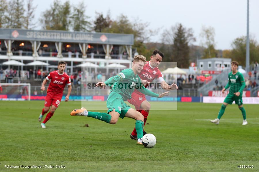 AKON Arena, Würzburg, 04.11.2023, BFV, Fussball, sport, action, Saison 2023/2024, Regionalliga Bayern, 19. Spieltag, FCA, FWK, FC Augsburg II, FC Würzburger Kickers - Bild-ID: 2386960