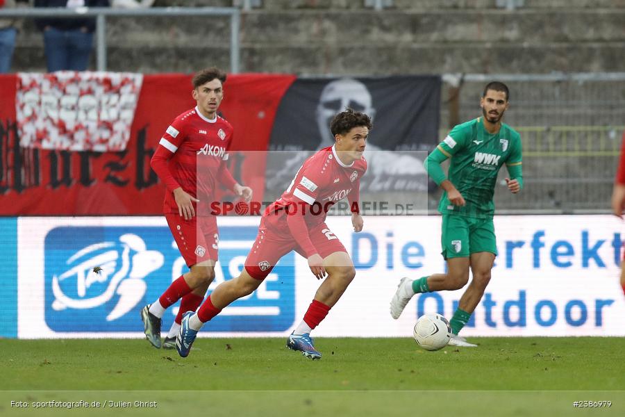 AKON Arena, Würzburg, 04.11.2023, BFV, Fussball, sport, action, Saison 2023/2024, Regionalliga Bayern, 19. Spieltag, FCA, FWK, FC Augsburg II, FC Würzburger Kickers - Bild-ID: 2386979