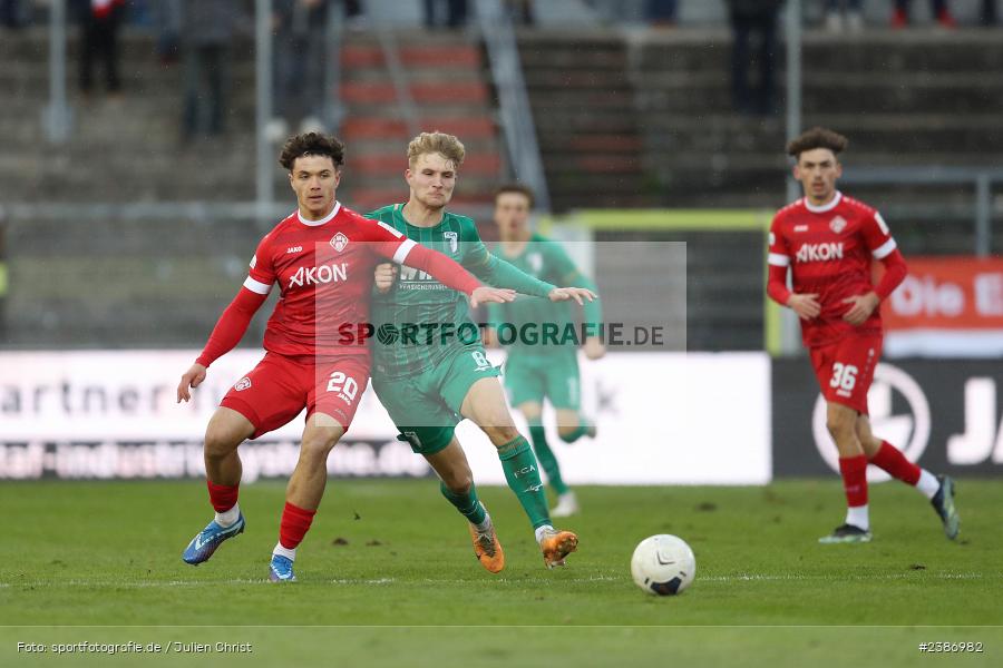 AKON Arena, Würzburg, 04.11.2023, BFV, Fussball, sport, action, Saison 2023/2024, Regionalliga Bayern, 19. Spieltag, FCA, FWK, FC Augsburg II, FC Würzburger Kickers - Bild-ID: 2386982