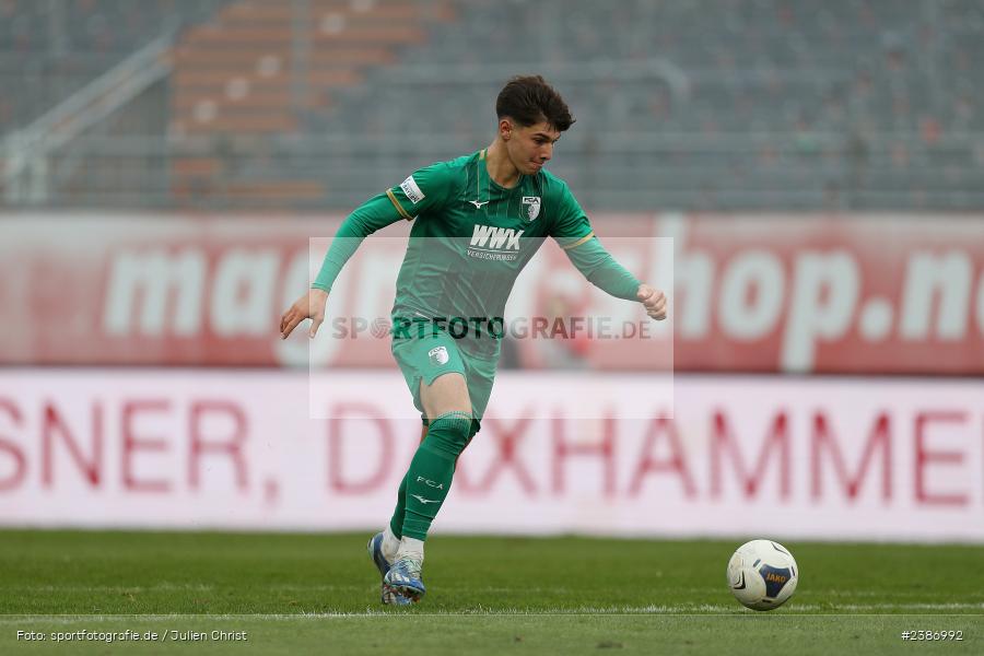 AKON Arena, Würzburg, 04.11.2023, BFV, Fussball, sport, action, Saison 2023/2024, Regionalliga Bayern, 19. Spieltag, FCA, FWK, FC Augsburg II, FC Würzburger Kickers - Bild-ID: 2386992