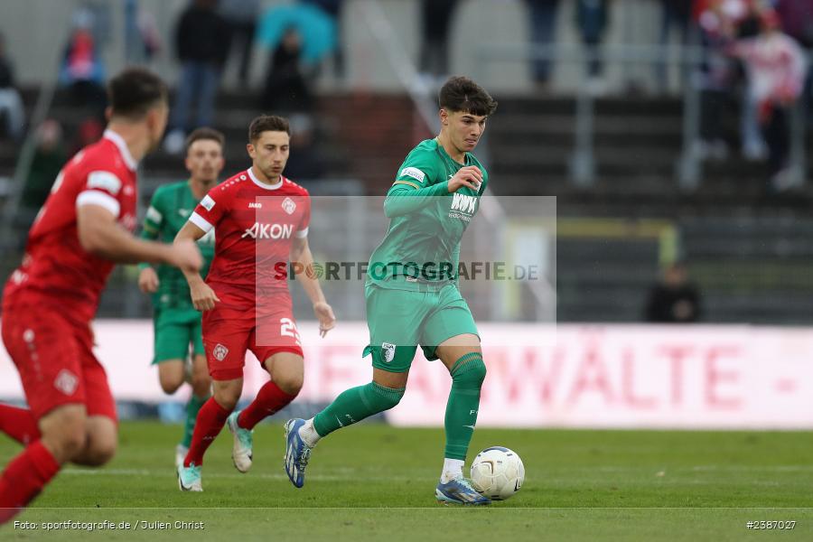 AKON Arena, Würzburg, 04.11.2023, BFV, Fussball, sport, action, Saison 2023/2024, Regionalliga Bayern, 19. Spieltag, FCA, FWK, FC Augsburg II, FC Würzburger Kickers - Bild-ID: 2387027