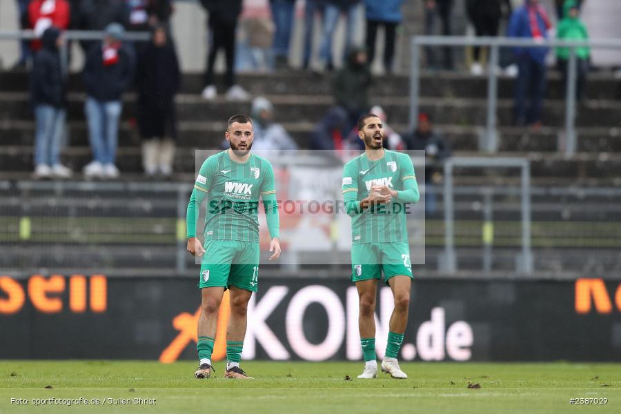 AKON Arena, Würzburg, 04.11.2023, BFV, Fussball, sport, action, Saison 2023/2024, Regionalliga Bayern, 19. Spieltag, FCA, FWK, FC Augsburg II, FC Würzburger Kickers - Bild-ID: 2387029