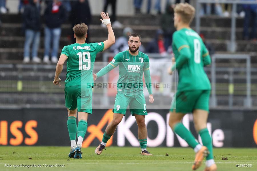 AKON Arena, Würzburg, 04.11.2023, BFV, Fussball, sport, action, Saison 2023/2024, Regionalliga Bayern, 19. Spieltag, FCA, FWK, FC Augsburg II, FC Würzburger Kickers - Bild-ID: 2387033