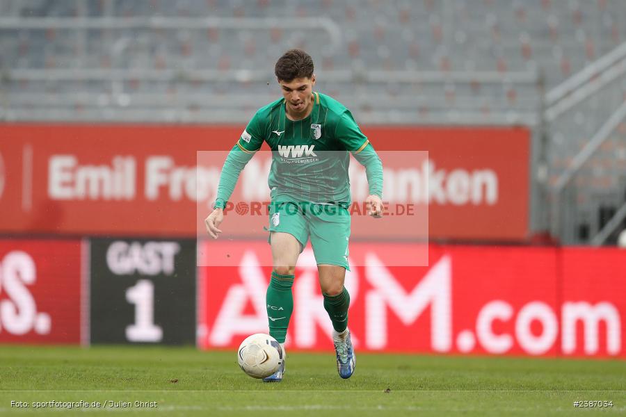 AKON Arena, Würzburg, 04.11.2023, BFV, Fussball, sport, action, Saison 2023/2024, Regionalliga Bayern, 19. Spieltag, FCA, FWK, FC Augsburg II, FC Würzburger Kickers - Bild-ID: 2387034