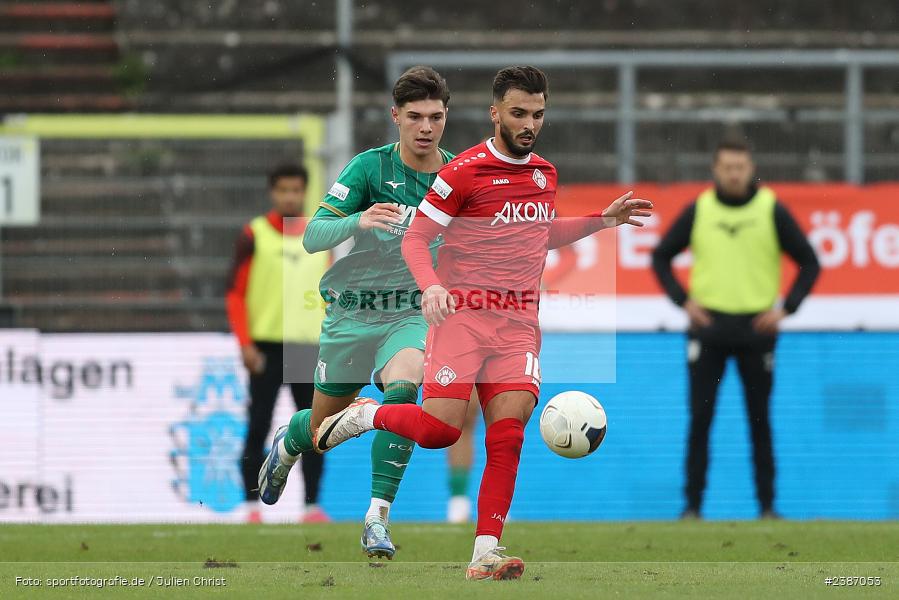 AKON Arena, Würzburg, 04.11.2023, BFV, Fussball, sport, action, Saison 2023/2024, Regionalliga Bayern, 19. Spieltag, FCA, FWK, FC Augsburg II, FC Würzburger Kickers - Bild-ID: 2387053