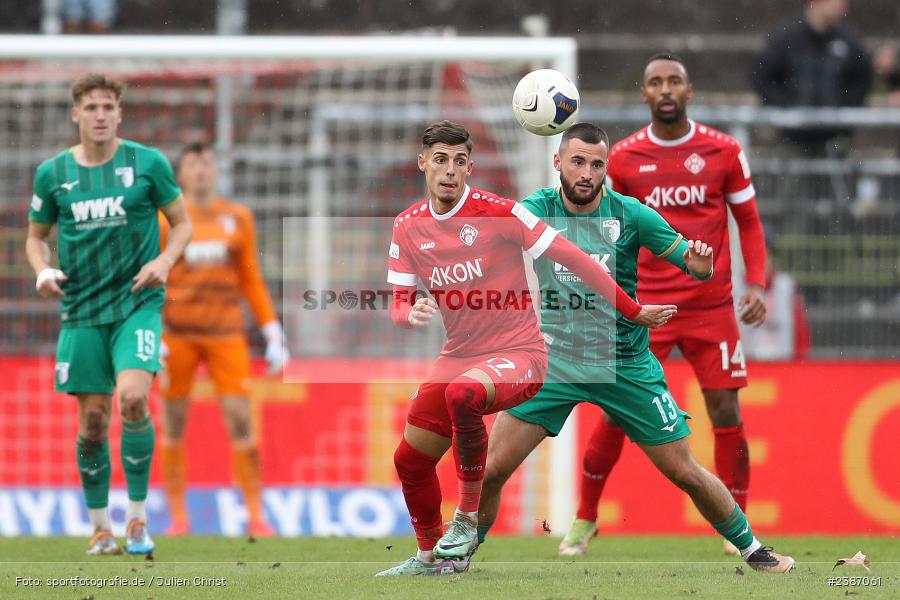 AKON Arena, Würzburg, 04.11.2023, BFV, Fussball, sport, action, Saison 2023/2024, Regionalliga Bayern, 19. Spieltag, FCA, FWK, FC Augsburg II, FC Würzburger Kickers - Bild-ID: 2387061
