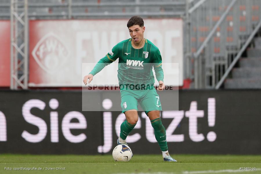 AKON Arena, Würzburg, 04.11.2023, BFV, Fussball, sport, action, Saison 2023/2024, Regionalliga Bayern, 19. Spieltag, FCA, FWK, FC Augsburg II, FC Würzburger Kickers - Bild-ID: 2387062