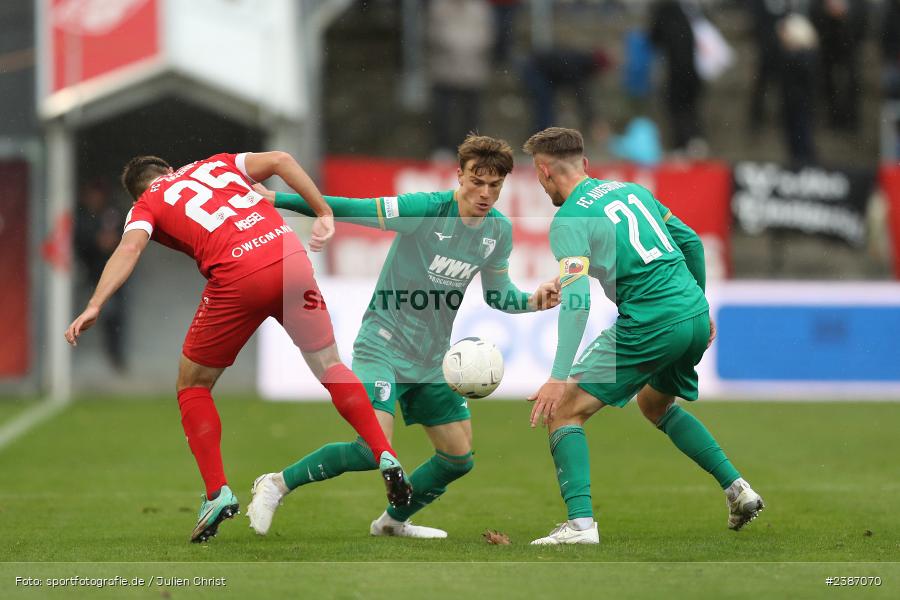 AKON Arena, Würzburg, 04.11.2023, BFV, Fussball, sport, action, Saison 2023/2024, Regionalliga Bayern, 19. Spieltag, FCA, FWK, FC Augsburg II, FC Würzburger Kickers - Bild-ID: 2387070