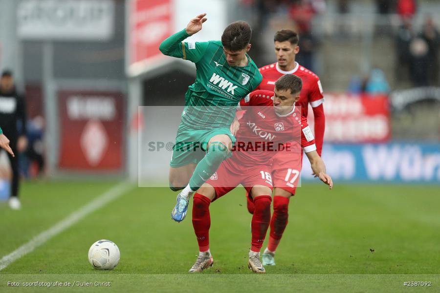 AKON Arena, Würzburg, 04.11.2023, BFV, Fussball, sport, action, Saison 2023/2024, Regionalliga Bayern, 19. Spieltag, FCA, FWK, FC Augsburg II, FC Würzburger Kickers - Bild-ID: 2387092