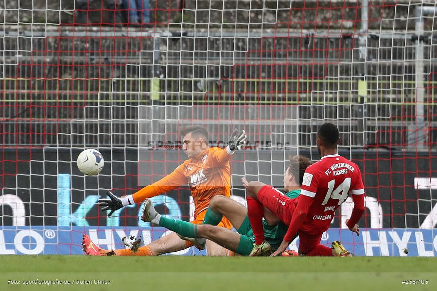 AKON Arena, Würzburg, 04.11.2023, BFV, Fussball, sport, action, Saison 2023/2024, Regionalliga Bayern, 19. Spieltag, FCA, FWK, FC Augsburg II, FC Würzburger Kickers - Bild-ID: 2387103