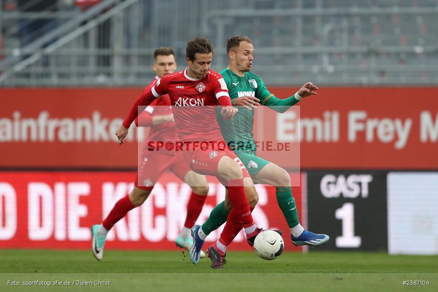AKON Arena, Würzburg, 04.11.2023, BFV, Fussball, sport, action, Saison 2023/2024, Regionalliga Bayern, 19. Spieltag, FCA, FWK, FC Augsburg II, FC Würzburger Kickers - Bild-ID: 2387106