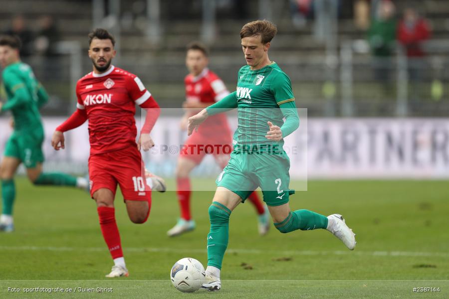 AKON Arena, Würzburg, 04.11.2023, BFV, Fussball, sport, action, Saison 2023/2024, Regionalliga Bayern, 19. Spieltag, FCA, FWK, FC Augsburg II, FC Würzburger Kickers - Bild-ID: 2387144