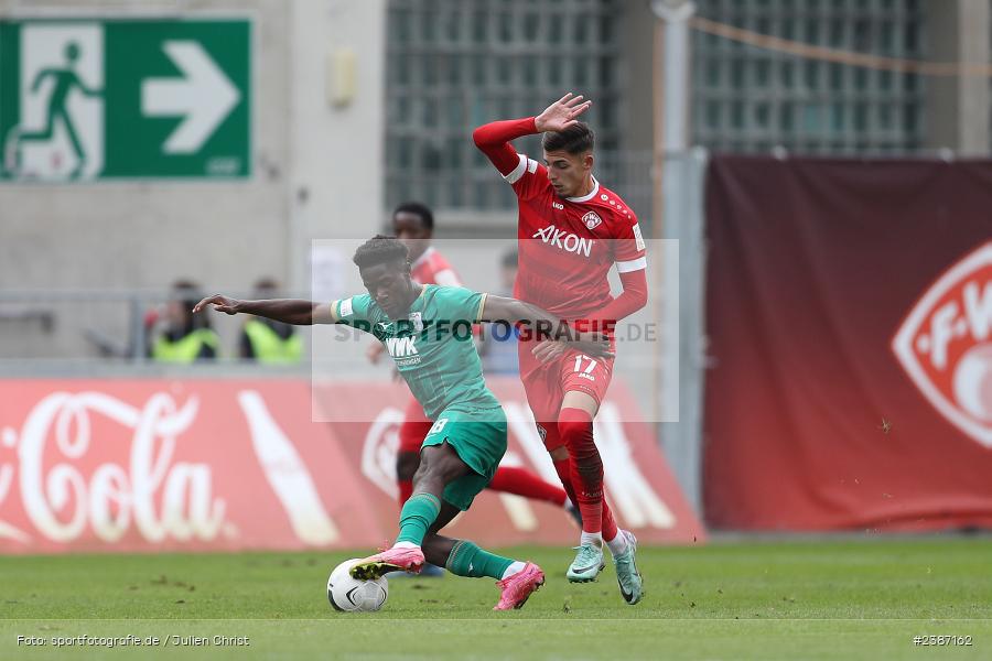 AKON Arena, Würzburg, 04.11.2023, BFV, Fussball, sport, action, Saison 2023/2024, Regionalliga Bayern, 19. Spieltag, FCA, FWK, FC Augsburg II, FC Würzburger Kickers - Bild-ID: 2387162