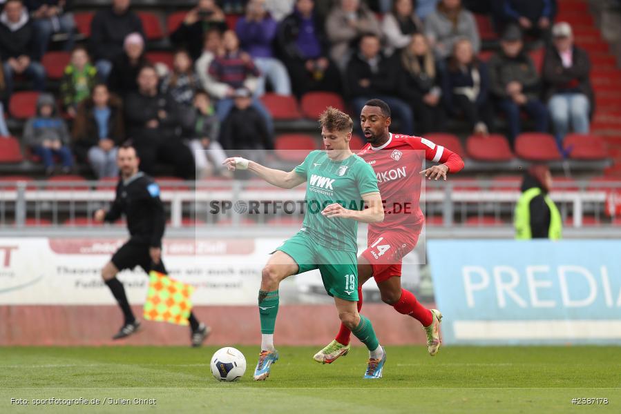 AKON Arena, Würzburg, 04.11.2023, BFV, Fussball, sport, action, Saison 2023/2024, Regionalliga Bayern, 19. Spieltag, FCA, FWK, FC Augsburg II, FC Würzburger Kickers - Bild-ID: 2387178