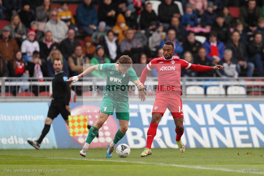 AKON Arena, Würzburg, 04.11.2023, BFV, Fussball, sport, action, Saison 2023/2024, Regionalliga Bayern, 19. Spieltag, FCA, FWK, FC Augsburg II, FC Würzburger Kickers - Bild-ID: 2387180