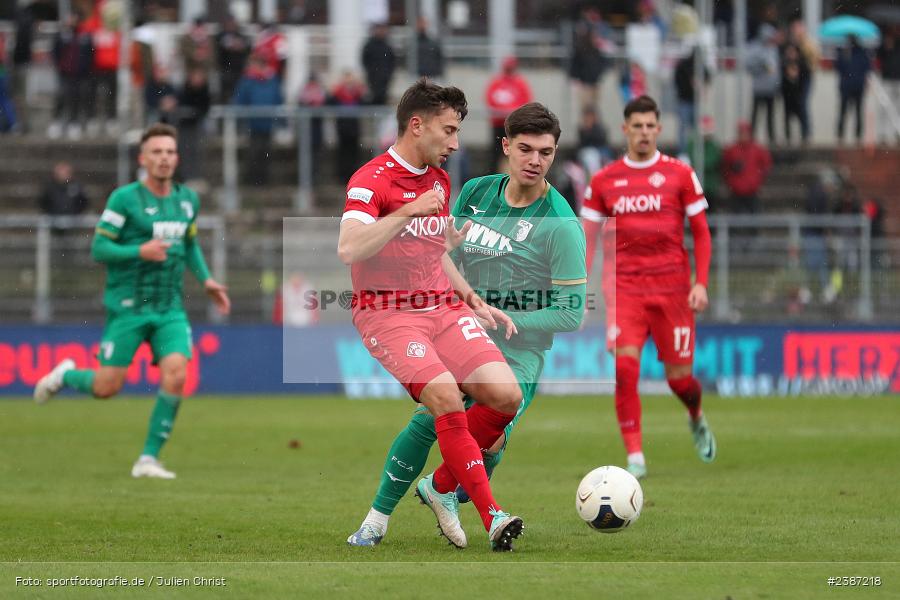 AKON Arena, Würzburg, 04.11.2023, BFV, Fussball, sport, action, Saison 2023/2024, Regionalliga Bayern, 19. Spieltag, FCA, FWK, FC Augsburg II, FC Würzburger Kickers - Bild-ID: 2387218