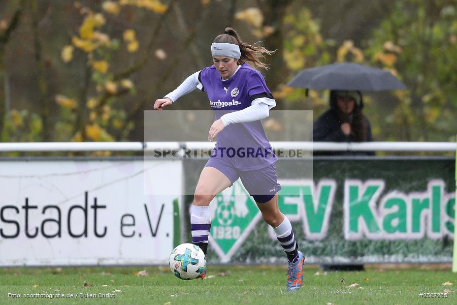 Sportgelände, Karlstadt, 05.11.2023, BFV, Fussball, sport, action, Saison 2023/2024, 9. Spieltag, Bezirksliga Frauen 01, TSV, FVK, TSV Grombühl, FV Karlstadt - Bild-ID: 2387235 Sportgelände, Karlstadt, 05.11.2023, BFV, Fussball, sport, action, Saison 2023/2024, 9. Spieltag, Bezirksliga Frauen 01, TSV, FVK, TSV Grombühl, FV Karlstadt - Bild-ID: 2387235