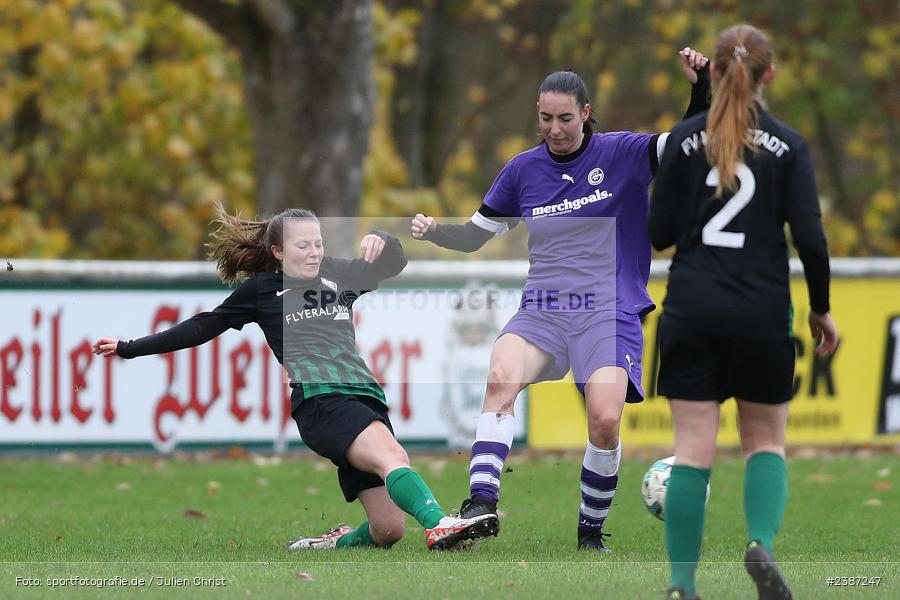 Sportgelände, Karlstadt, 05.11.2023, BFV, Fussball, sport, action, Saison 2023/2024, 9. Spieltag, Bezirksliga Frauen 01, TSV, FVK, TSV Grombühl, FV Karlstadt - Bild-ID: 2387247 Sportgelände, Karlstadt, 05.11.2023, BFV, Fussball, sport, action, Saison 2023/2024, 9. Spieltag, Bezirksliga Frauen 01, TSV, FVK, TSV Grombühl, FV Karlstadt - Bild-ID: 2387247