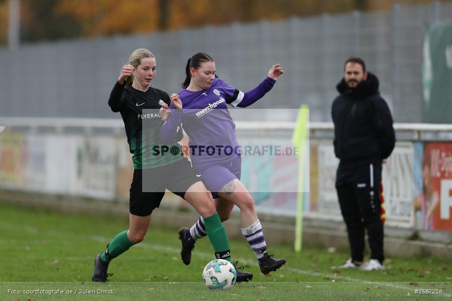 Sportgelände, Karlstadt, 05.11.2023, BFV, Fussball, sport, action, Saison 2023/2024, 9. Spieltag, Bezirksliga Frauen 01, TSV, FVK, TSV Grombühl, FV Karlstadt - Bild-ID: 2387258 Sportgelände, Karlstadt, 05.11.2023, BFV, Fussball, sport, action, Saison 2023/2024, 9. Spieltag, Bezirksliga Frauen 01, TSV, FVK, TSV Grombühl, FV Karlstadt - Bild-ID: 2387258