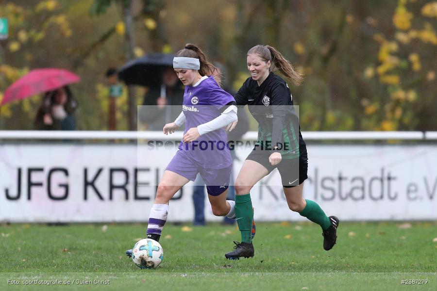 Sportgelände, Karlstadt, 05.11.2023, BFV, Fussball, sport, action, Saison 2023/2024, 9. Spieltag, Bezirksliga Frauen 01, TSV, FVK, TSV Grombühl, FV Karlstadt - Bild-ID: 2387279