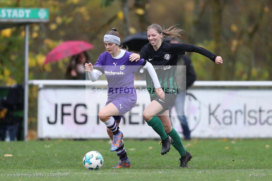 Sportgelände, Karlstadt, 05.11.2023, BFV, Fussball, sport, action, Saison 2023/2024, 9. Spieltag, Bezirksliga Frauen 01, TSV, FVK, TSV Grombühl, FV Karlstadt - Bild-ID: 2387280