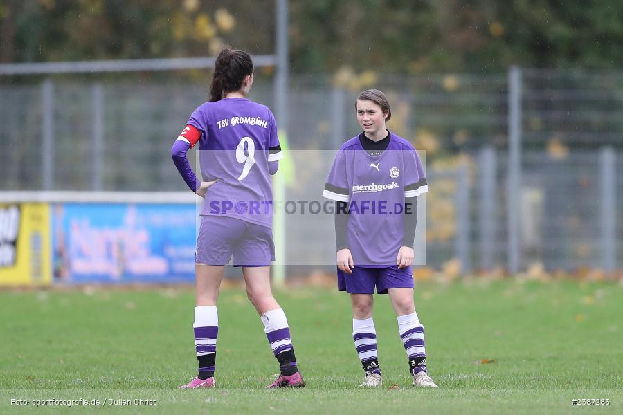 Sportgelände, Karlstadt, 05.11.2023, BFV, Fussball, sport, action, Saison 2023/2024, 9. Spieltag, Bezirksliga Frauen 01, TSV, FVK, TSV Grombühl, FV Karlstadt - Bild-ID: 2387283 Sportgelände, Karlstadt, 05.11.2023, BFV, Fussball, sport, action, Saison 2023/2024, 9. Spieltag, Bezirksliga Frauen 01, TSV, FVK, TSV Grombühl, FV Karlstadt - Bild-ID: 2387283