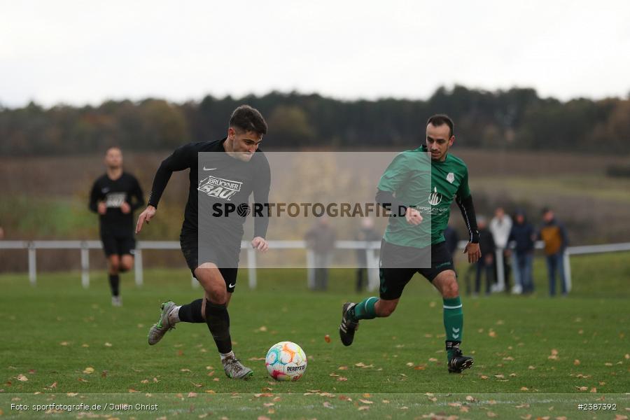Sportgelände, Thüngen, 05.11.2023, BFV, Fussball, sport, action, Saison 2023/2024, 15. Spieltag, Kreisliga Würzburg, FVGS, FCT, FV Gemünden/Seifriedsburg, FC Thüngen - Bild-ID: 2387392