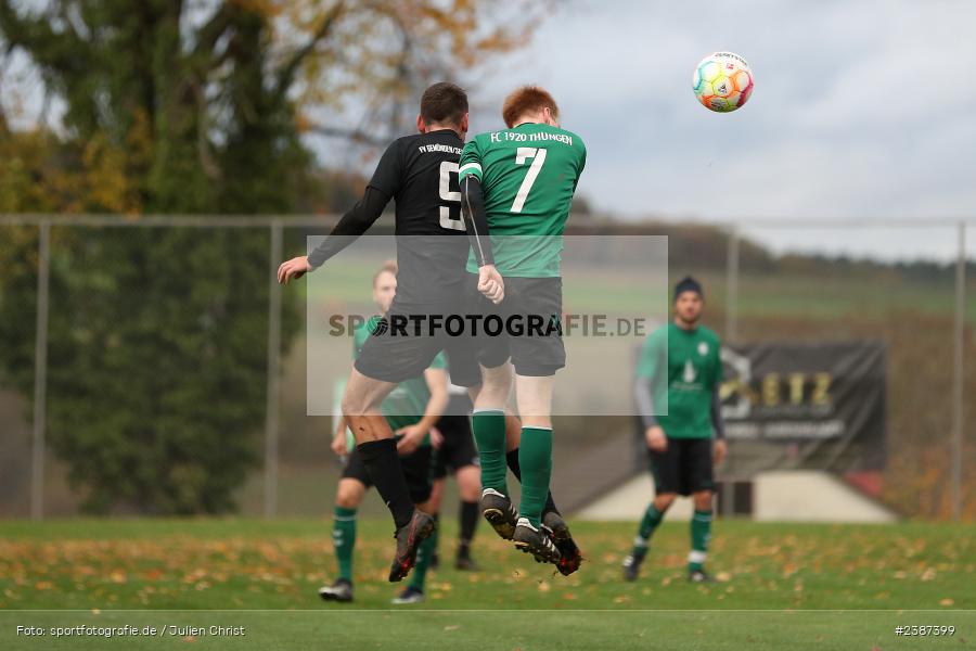 Sportgelände, Thüngen, 05.11.2023, BFV, Fussball, sport, action, Saison 2023/2024, 15. Spieltag, Kreisliga Würzburg, FVGS, FCT, FV Gemünden/Seifriedsburg, FC Thüngen - Bild-ID: 2387399