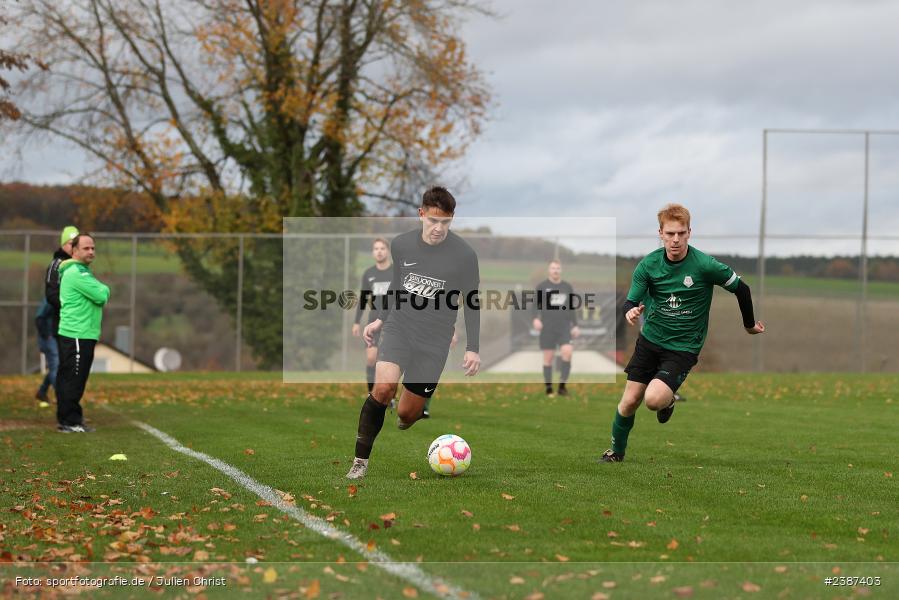 Sportgelände, Thüngen, 05.11.2023, BFV, Fussball, sport, action, Saison 2023/2024, 15. Spieltag, Kreisliga Würzburg, FVGS, FCT, FV Gemünden/Seifriedsburg, FC Thüngen - Bild-ID: 2387403