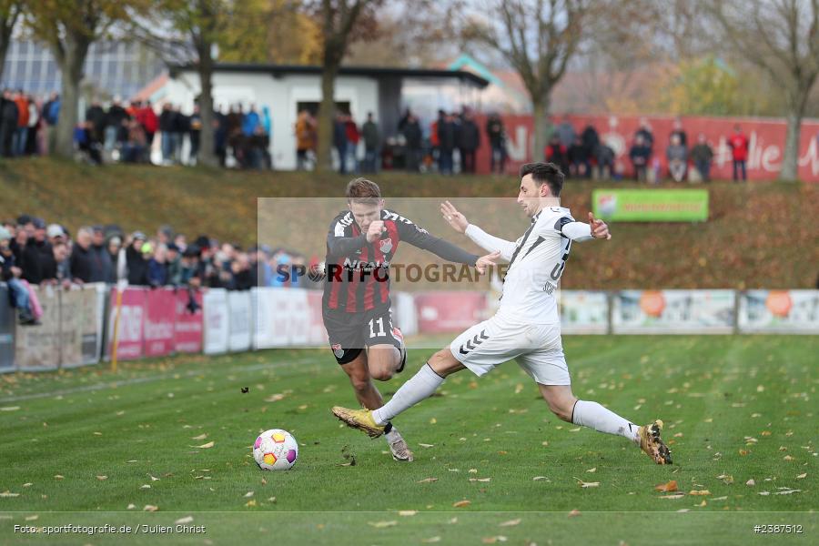 NGN-Arena, Aubstadt, 11.11.2023, BFV, Fussball, sport, action, Saison 2023/2024, 20. Spieltag, Regionalliga Bayern, SVW, TSV, SV Wacker Burghausen, TSV Aubstadt - Bild-ID: 2387512 NGN-Arena, Aubstadt, 11.11.2023, BFV, Fussball, sport, action, Saison 2023/2024, 20. Spieltag, Regionalliga Bayern, SVW, TSV, SV Wacker Burghausen, TSV Aubstadt - Bild-ID: 2387512
