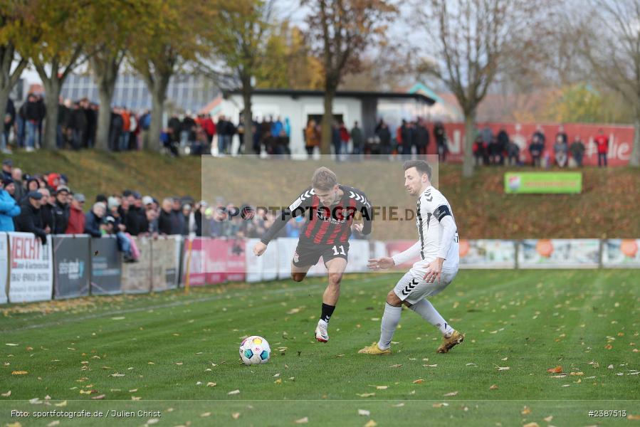 NGN-Arena, Aubstadt, 11.11.2023, BFV, Fussball, sport, action, Saison 2023/2024, 20. Spieltag, Regionalliga Bayern, SVW, TSV, SV Wacker Burghausen, TSV Aubstadt - Bild-ID: 2387513 NGN-Arena, Aubstadt, 11.11.2023, BFV, Fussball, sport, action, Saison 2023/2024, 20. Spieltag, Regionalliga Bayern, SVW, TSV, SV Wacker Burghausen, TSV Aubstadt - Bild-ID: 2387513