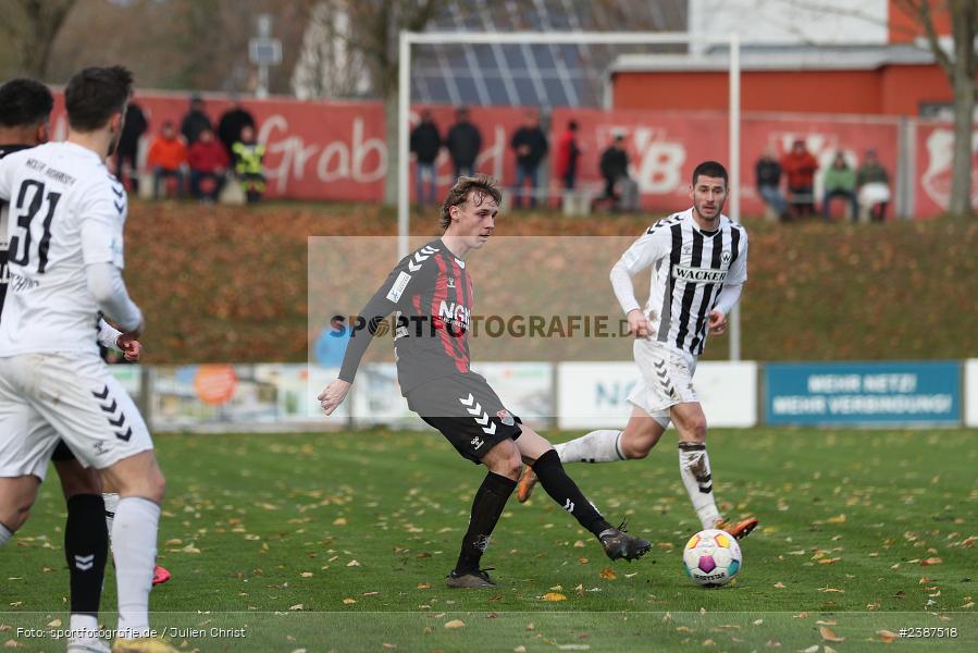 NGN-Arena, Aubstadt, 11.11.2023, BFV, Fussball, sport, action, Saison 2023/2024, 20. Spieltag, Regionalliga Bayern, SVW, TSV, SV Wacker Burghausen, TSV Aubstadt - Bild-ID: 2387518
