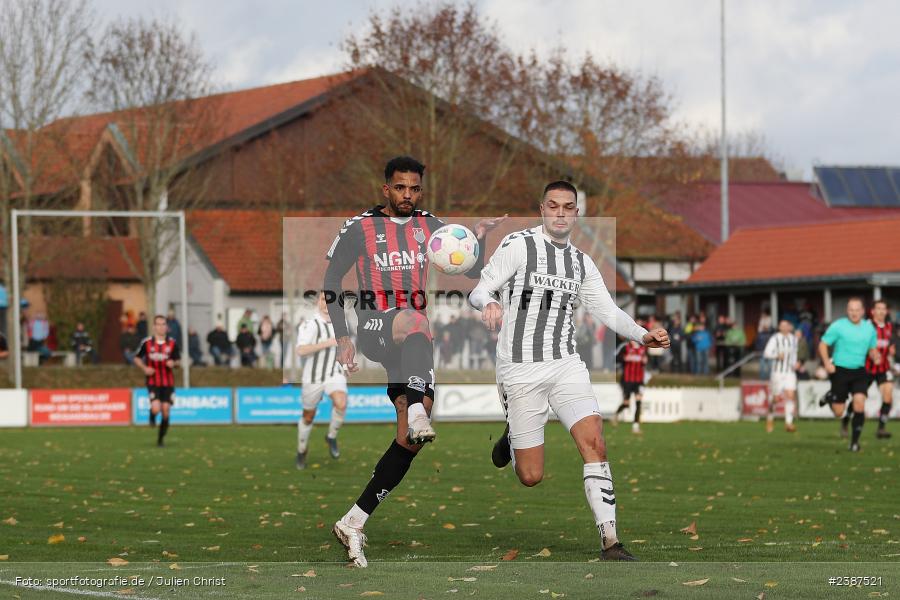 NGN-Arena, Aubstadt, 11.11.2023, BFV, Fussball, sport, action, Saison 2023/2024, 20. Spieltag, Regionalliga Bayern, SVW, TSV, SV Wacker Burghausen, TSV Aubstadt - Bild-ID: 2387521