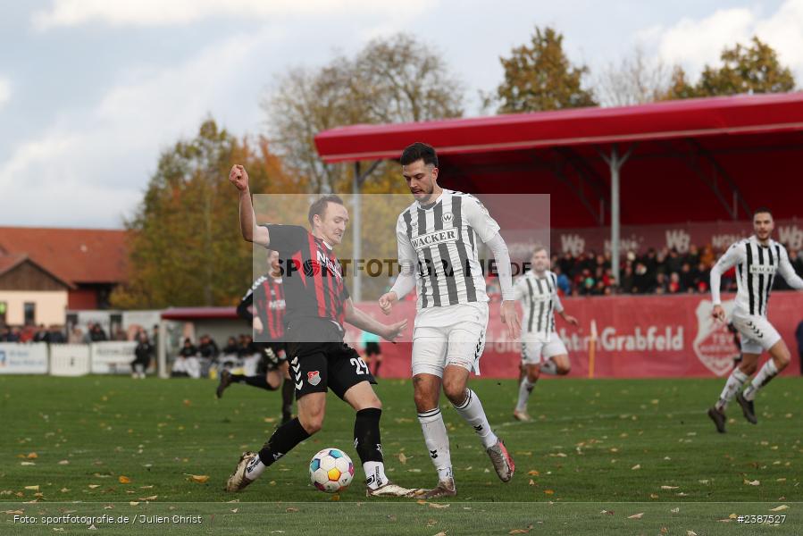 NGN-Arena, Aubstadt, 11.11.2023, BFV, Fussball, sport, action, Saison 2023/2024, 20. Spieltag, Regionalliga Bayern, SVW, TSV, SV Wacker Burghausen, TSV Aubstadt - Bild-ID: 2387527