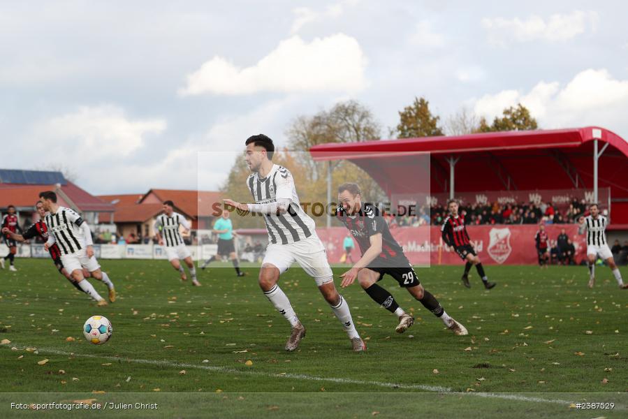 NGN-Arena, Aubstadt, 11.11.2023, BFV, Fussball, sport, action, Saison 2023/2024, 20. Spieltag, Regionalliga Bayern, SVW, TSV, SV Wacker Burghausen, TSV Aubstadt - Bild-ID: 2387529