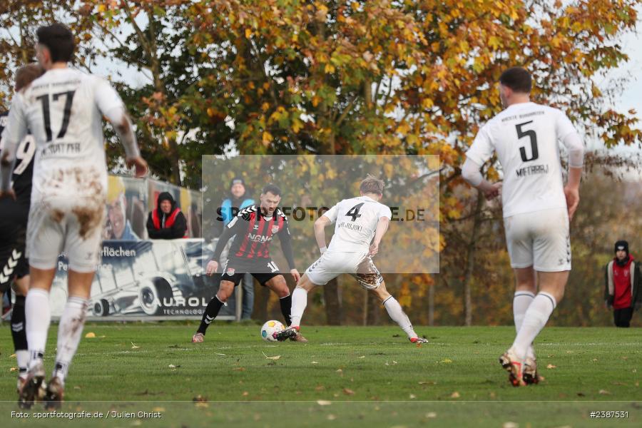 NGN-Arena, Aubstadt, 11.11.2023, BFV, Fussball, sport, action, Saison 2023/2024, 20. Spieltag, Regionalliga Bayern, SVW, TSV, SV Wacker Burghausen, TSV Aubstadt - Bild-ID: 2387531