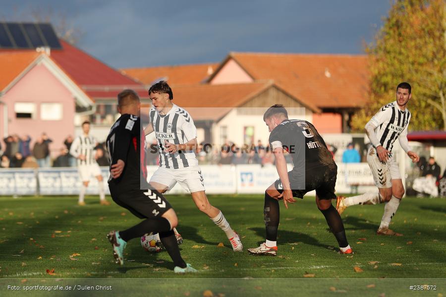 NGN-Arena, Aubstadt, 11.11.2023, BFV, Fussball, sport, action, Saison 2023/2024, 20. Spieltag, Regionalliga Bayern, SVW, TSV, SV Wacker Burghausen, TSV Aubstadt - Bild-ID: 2387572
