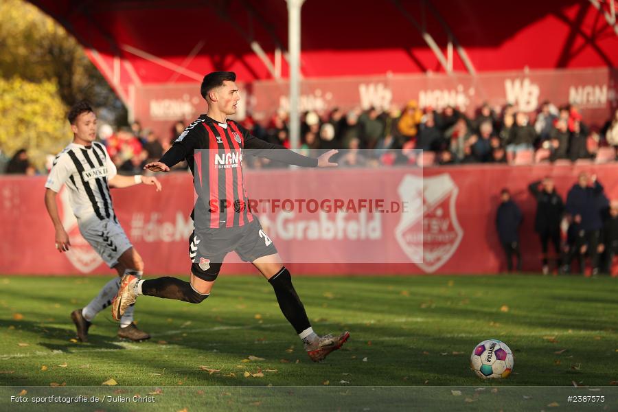 NGN-Arena, Aubstadt, 11.11.2023, BFV, Fussball, sport, action, Saison 2023/2024, 20. Spieltag, Regionalliga Bayern, SVW, TSV, SV Wacker Burghausen, TSV Aubstadt - Bild-ID: 2387575