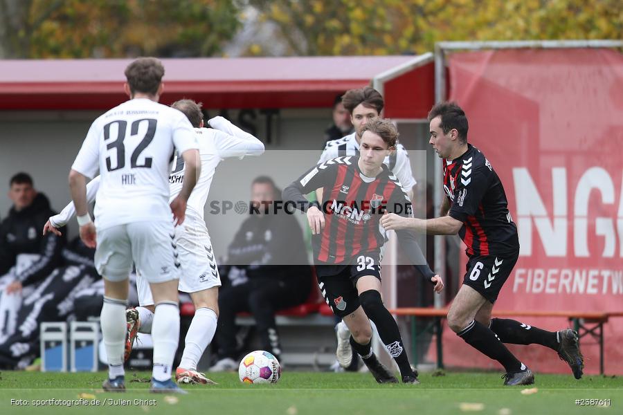NGN-Arena, Aubstadt, 11.11.2023, BFV, Fussball, sport, action, Saison 2023/2024, 20. Spieltag, Regionalliga Bayern, SVW, TSV, SV Wacker Burghausen, TSV Aubstadt - Bild-ID: 2387611