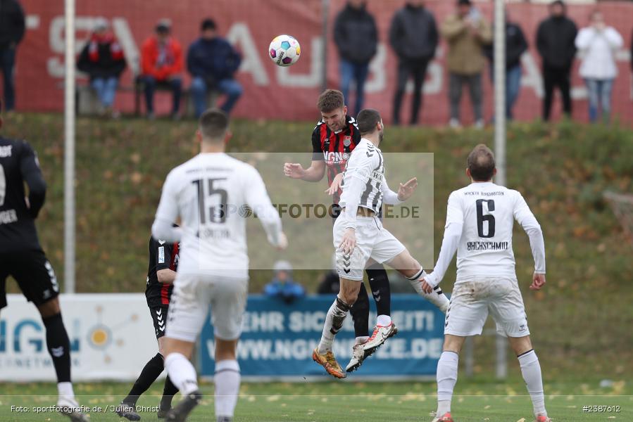 NGN-Arena, Aubstadt, 11.11.2023, BFV, Fussball, sport, action, Saison 2023/2024, 20. Spieltag, Regionalliga Bayern, SVW, TSV, SV Wacker Burghausen, TSV Aubstadt - Bild-ID: 2387612