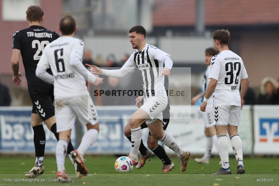 NGN-Arena, Aubstadt, 11.11.2023, BFV, Fussball, sport, action, Saison 2023/2024, 20. Spieltag, Regionalliga Bayern, SVW, TSV, SV Wacker Burghausen, TSV Aubstadt - Bild-ID: 2387615