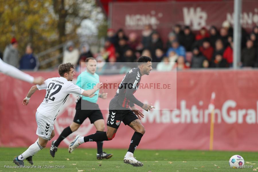 NGN-Arena, Aubstadt, 11.11.2023, BFV, Fussball, sport, action, Saison 2023/2024, 20. Spieltag, Regionalliga Bayern, SVW, TSV, SV Wacker Burghausen, TSV Aubstadt - Bild-ID: 2387619