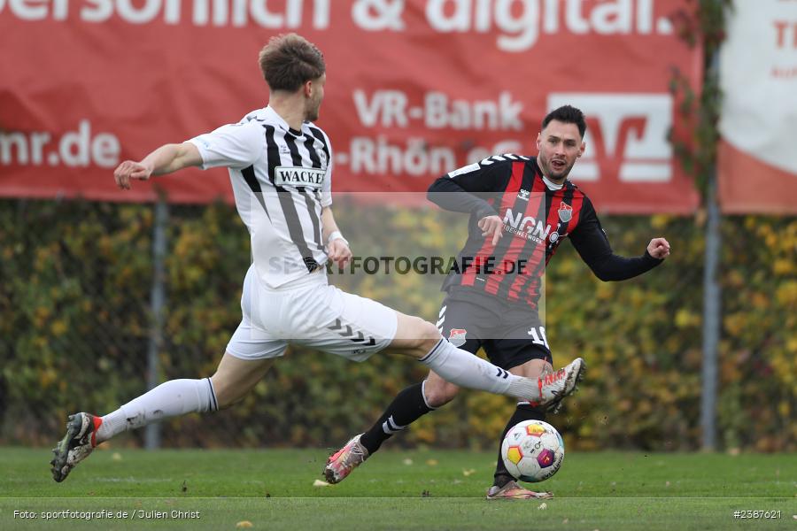 NGN-Arena, Aubstadt, 11.11.2023, BFV, Fussball, sport, action, Saison 2023/2024, 20. Spieltag, Regionalliga Bayern, SVW, TSV, SV Wacker Burghausen, TSV Aubstadt - Bild-ID: 2387621