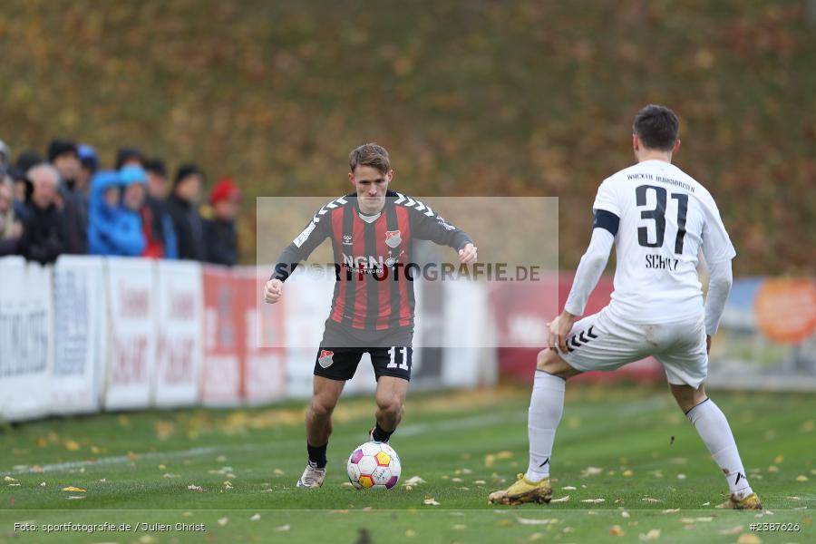 NGN-Arena, Aubstadt, 11.11.2023, BFV, Fussball, sport, action, Saison 2023/2024, 20. Spieltag, Regionalliga Bayern, SVW, TSV, SV Wacker Burghausen, TSV Aubstadt - Bild-ID: 2387626