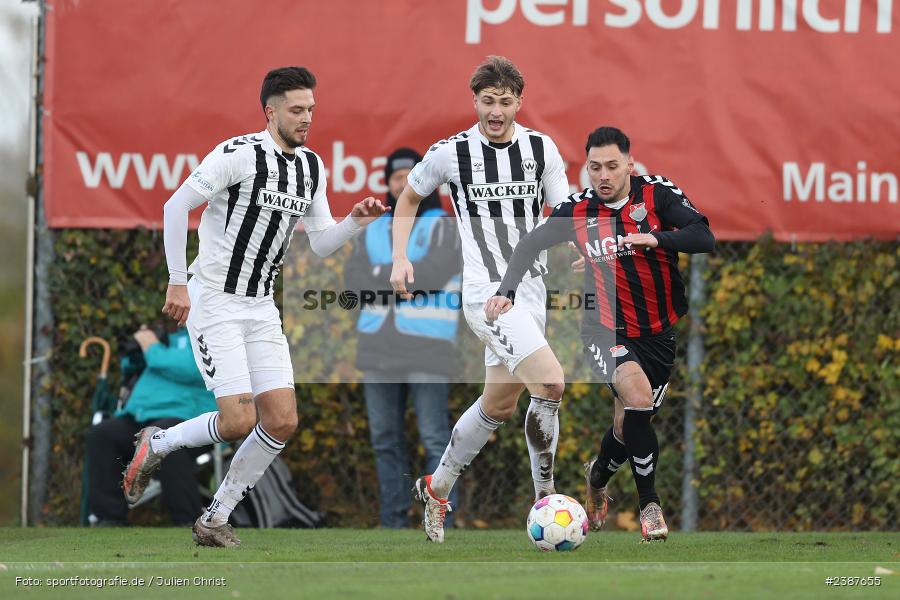 NGN-Arena, Aubstadt, 11.11.2023, BFV, Fussball, sport, action, Saison 2023/2024, 20. Spieltag, Regionalliga Bayern, SVW, TSV, SV Wacker Burghausen, TSV Aubstadt - Bild-ID: 2387655