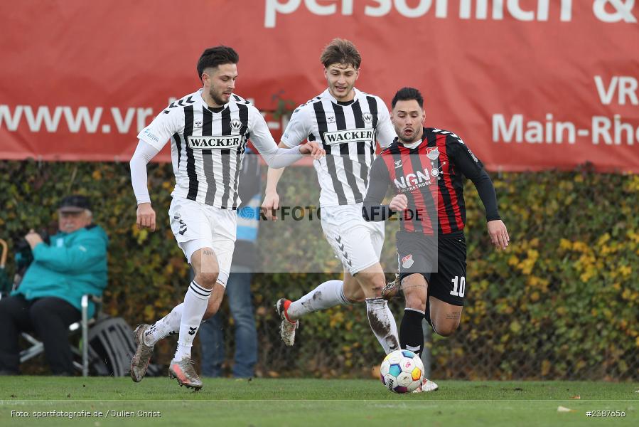 NGN-Arena, Aubstadt, 11.11.2023, BFV, Fussball, sport, action, Saison 2023/2024, 20. Spieltag, Regionalliga Bayern, SVW, TSV, SV Wacker Burghausen, TSV Aubstadt - Bild-ID: 2387656
