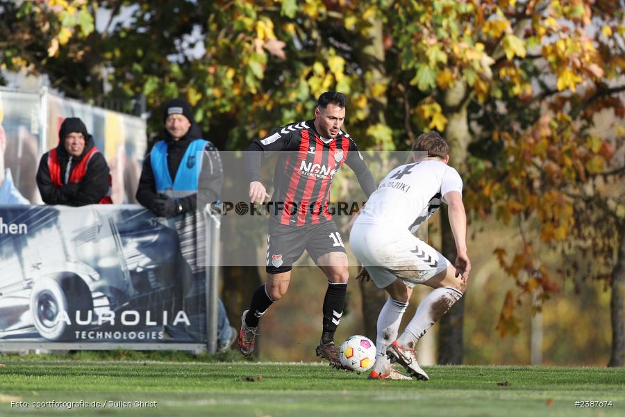 NGN-Arena, Aubstadt, 11.11.2023, BFV, Fussball, sport, action, Saison 2023/2024, 20. Spieltag, Regionalliga Bayern, SVW, TSV, SV Wacker Burghausen, TSV Aubstadt - Bild-ID: 2387674