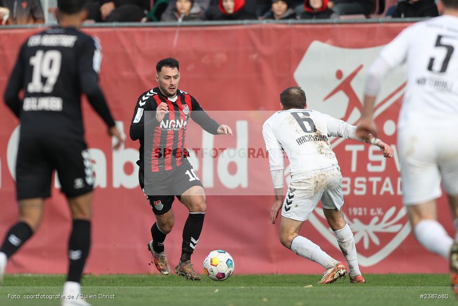 NGN-Arena, Aubstadt, 11.11.2023, BFV, Fussball, sport, action, Saison 2023/2024, 20. Spieltag, Regionalliga Bayern, SVW, TSV, SV Wacker Burghausen, TSV Aubstadt - Bild-ID: 2387680