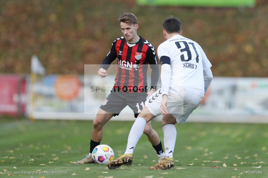 NGN-Arena, Aubstadt, 11.11.2023, BFV, Fussball, sport, action, Saison 2023/2024, 20. Spieltag, Regionalliga Bayern, SVW, TSV, SV Wacker Burghausen, TSV Aubstadt - Bild-ID: 2387688
